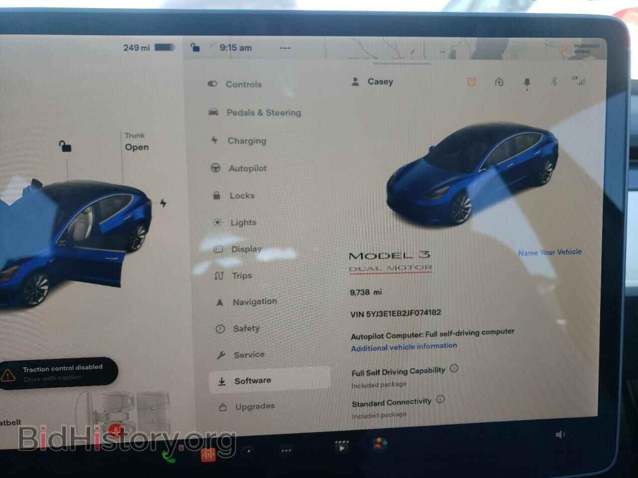 2018 TESLA MODEL 3 - VIN: 5YJ3E1EB2JF074182 - Photo 8