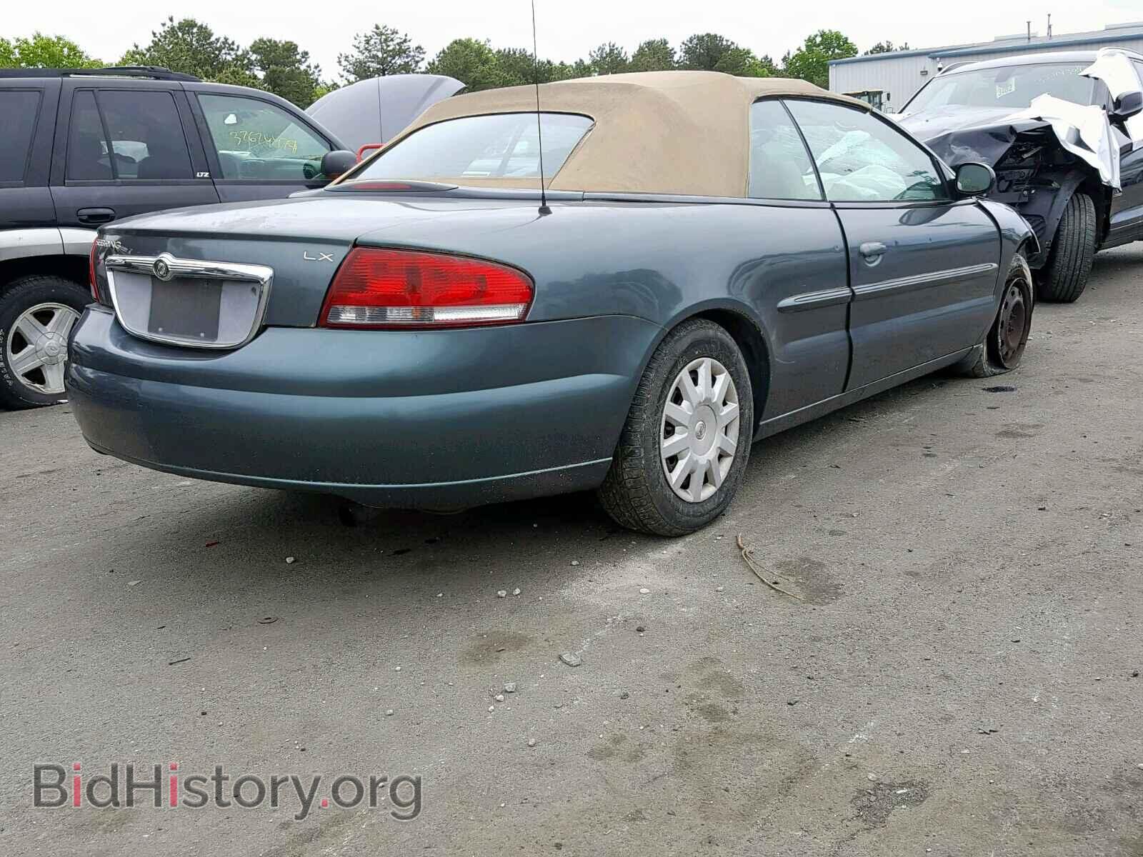 2003 CHRYSLER SEBRING - VIN: 1C3EL45T83N559105 - Фото 4