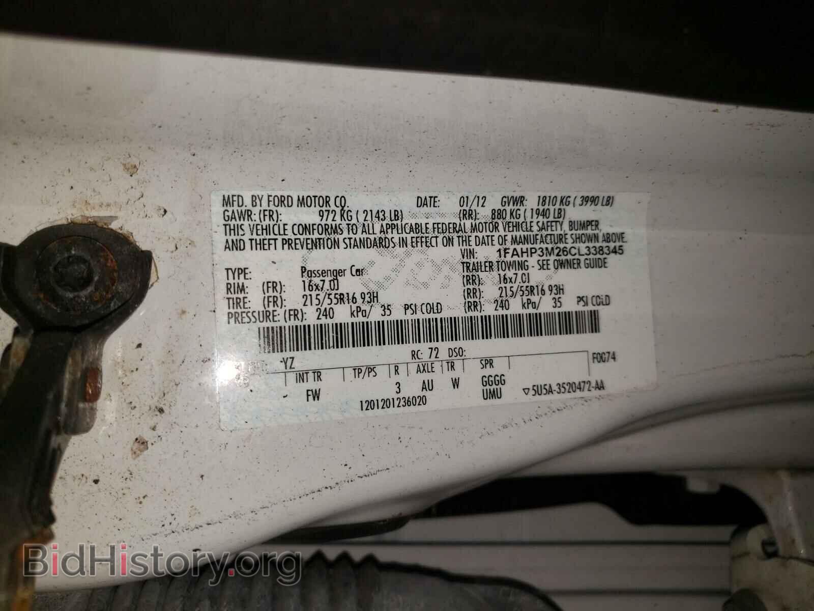 2012 FORD FOCUS - VIN: 1FAHP3M26CL338345 - Photo 10
