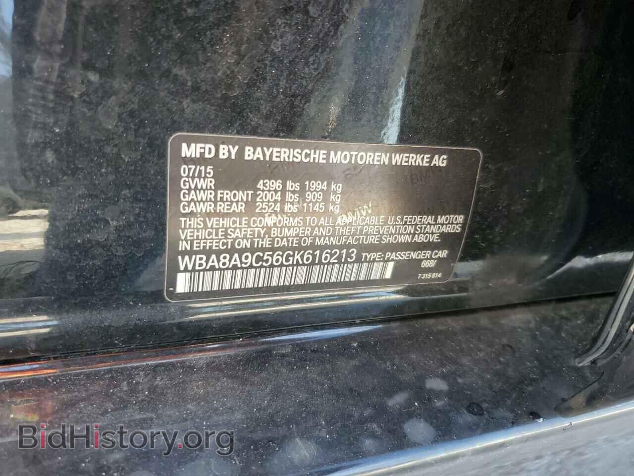 2016 BMW 3 SERIES - VIN: WBA8A9C56GK616213 - Фото 12