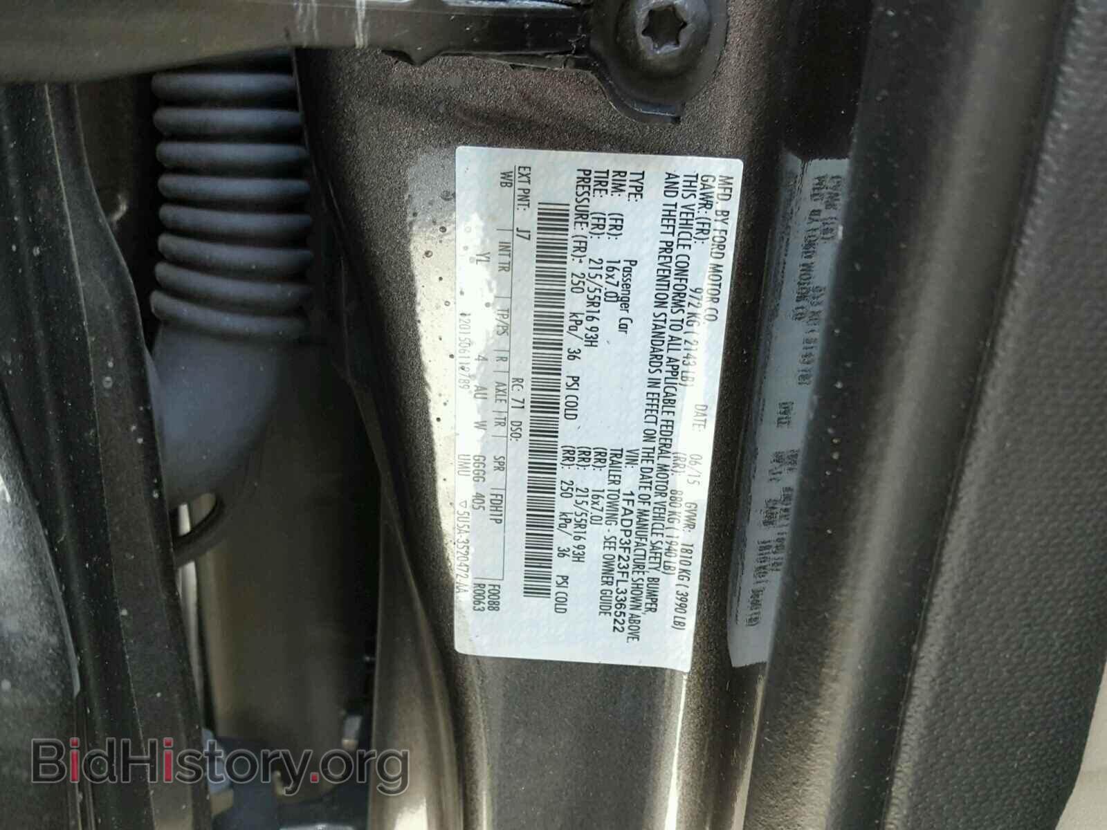 2015 FORD FOCUS - VIN: 1FADP3F23FL336522 - Photo 10