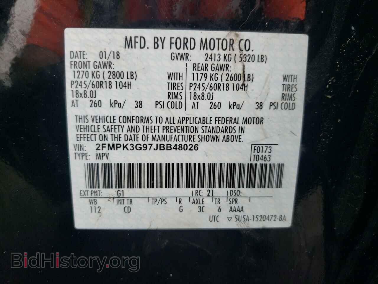 2018 FORD EDGE - VIN: 2FMPK3G97JBB48026 - Фото 13