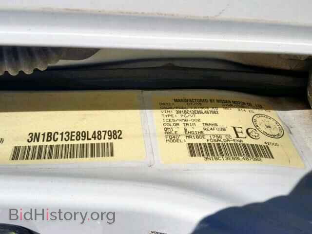 2009 NISSAN VERSA - VIN: 3N1BC13E89L487982 - Фото 10