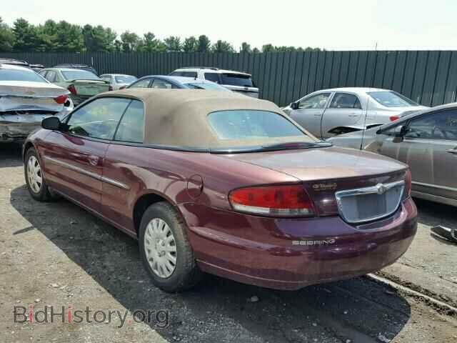 2001 CHRYSLER SEBRING - VIN: 1C3EL45U81N679654 - Фото 3