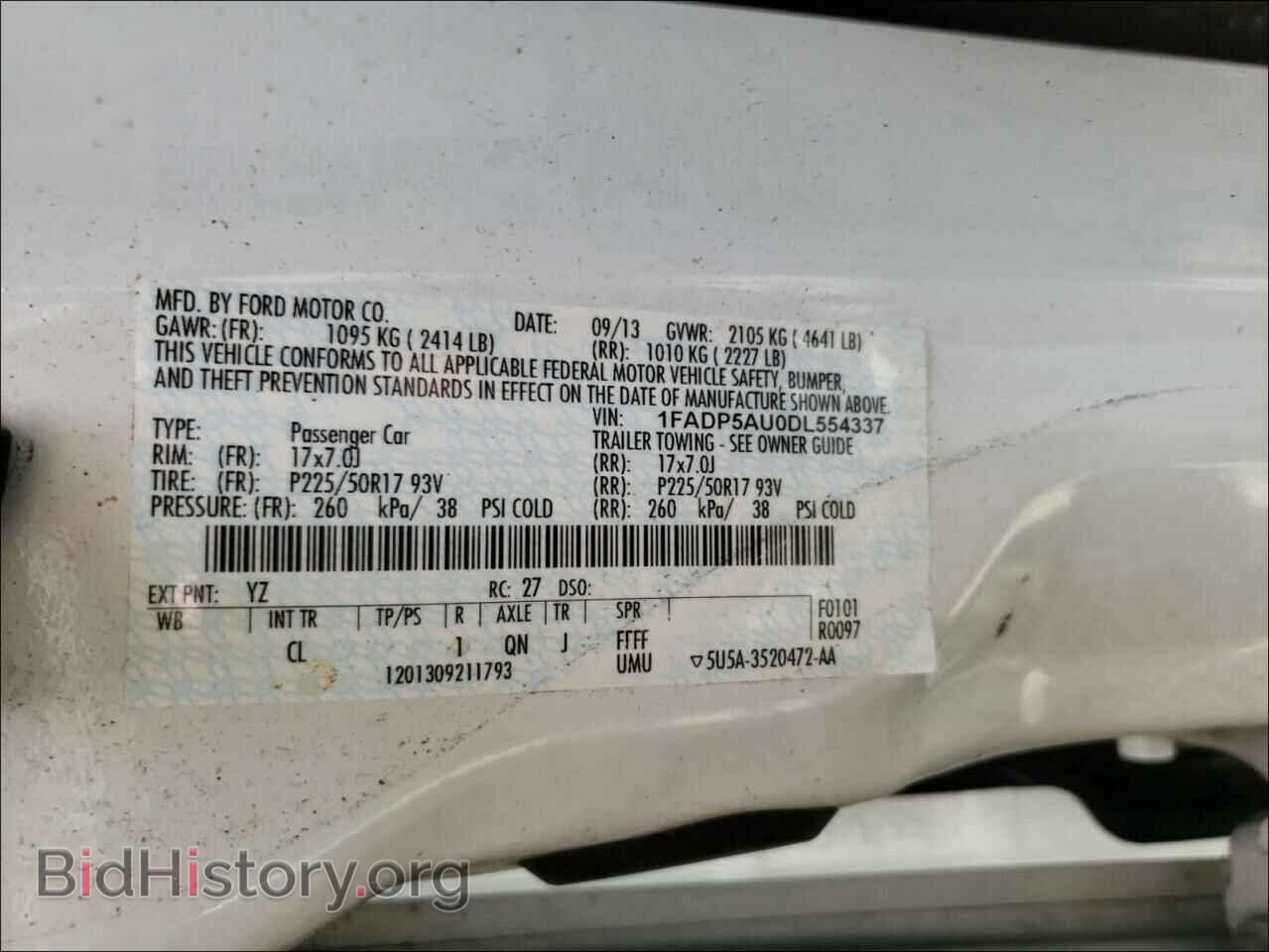 2013 FORD CMAX - VIN: 1FADP5AU0DL554337 - Photo 10