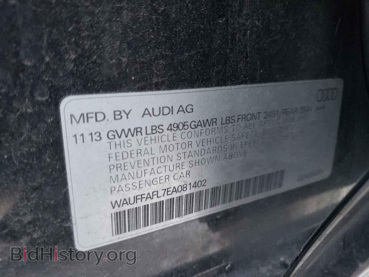 2014 AUDI A4 - VIN: WAUFFAFL7EA081402 - Photo 12