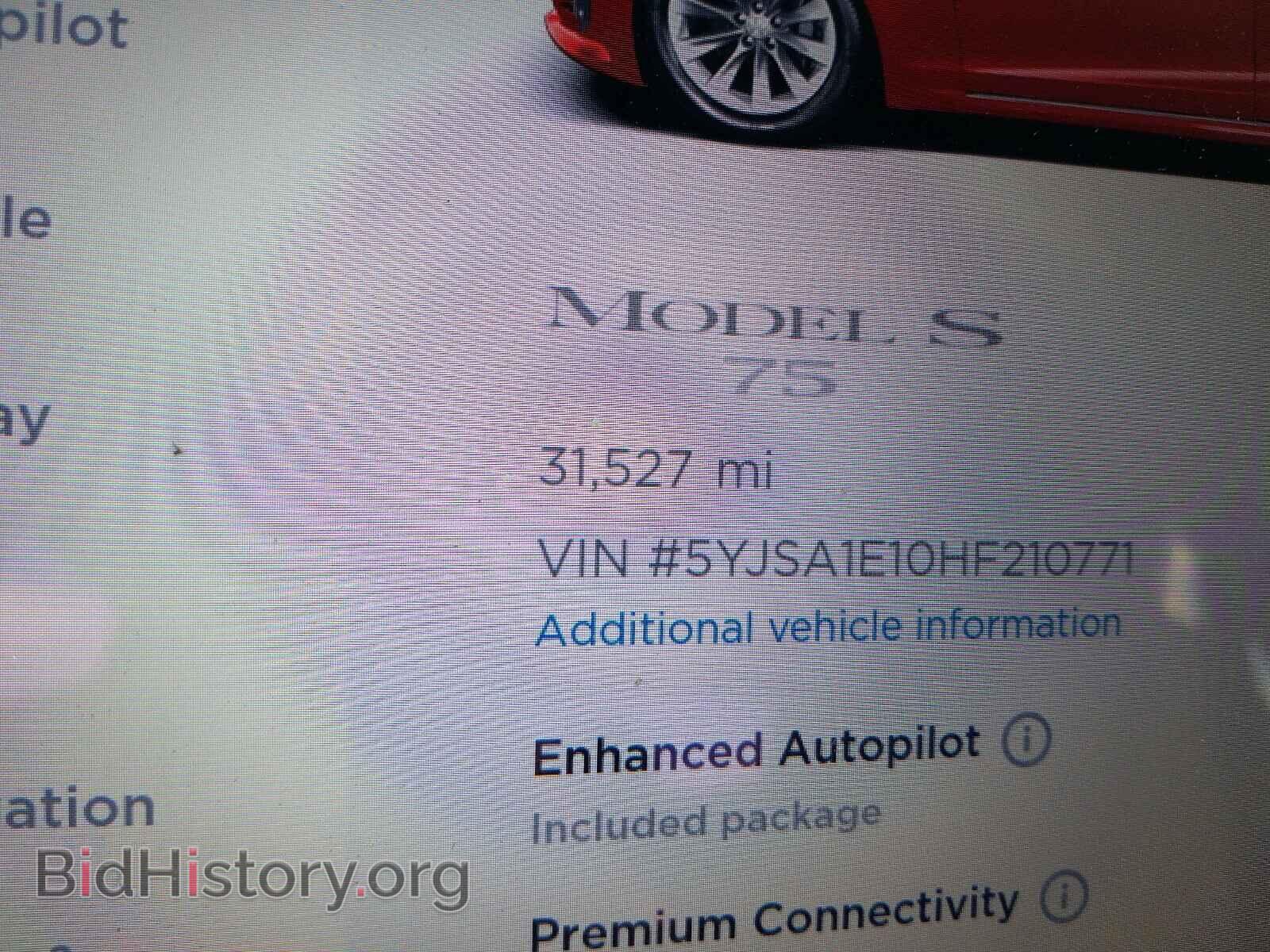 2017 TESLA MODEL S - VIN: 5YJSA1E10HF210771 - Photo 8