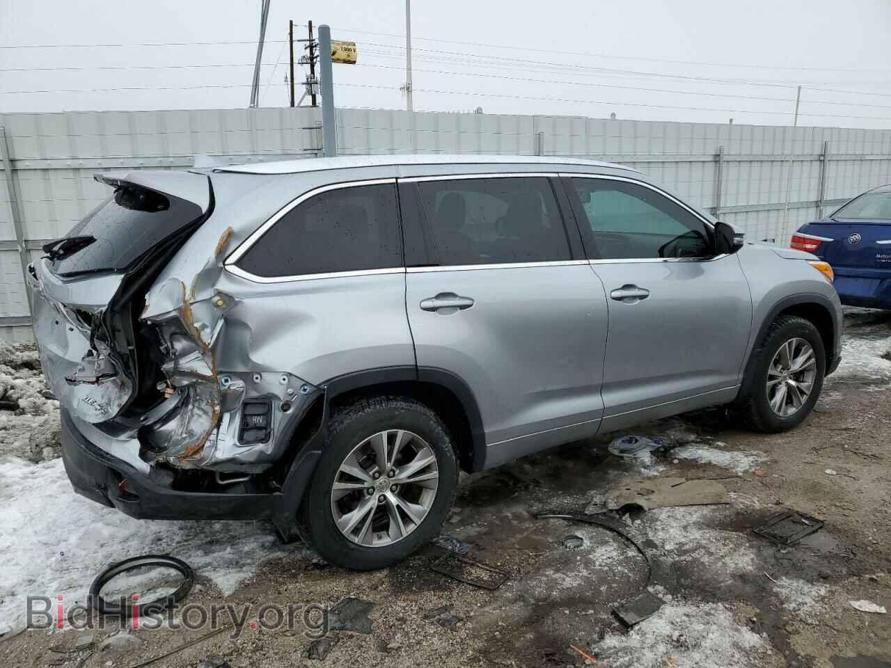 2014 TOYOTA HIGHLANDER - VIN: 5TDJKRFH2ES016463 - Фото 3