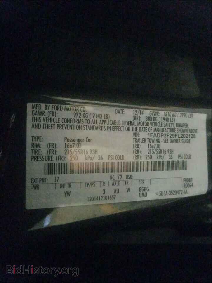 2015 FORD FOCUS - VIN: 1FADP3F29FL202128 - Фото 10