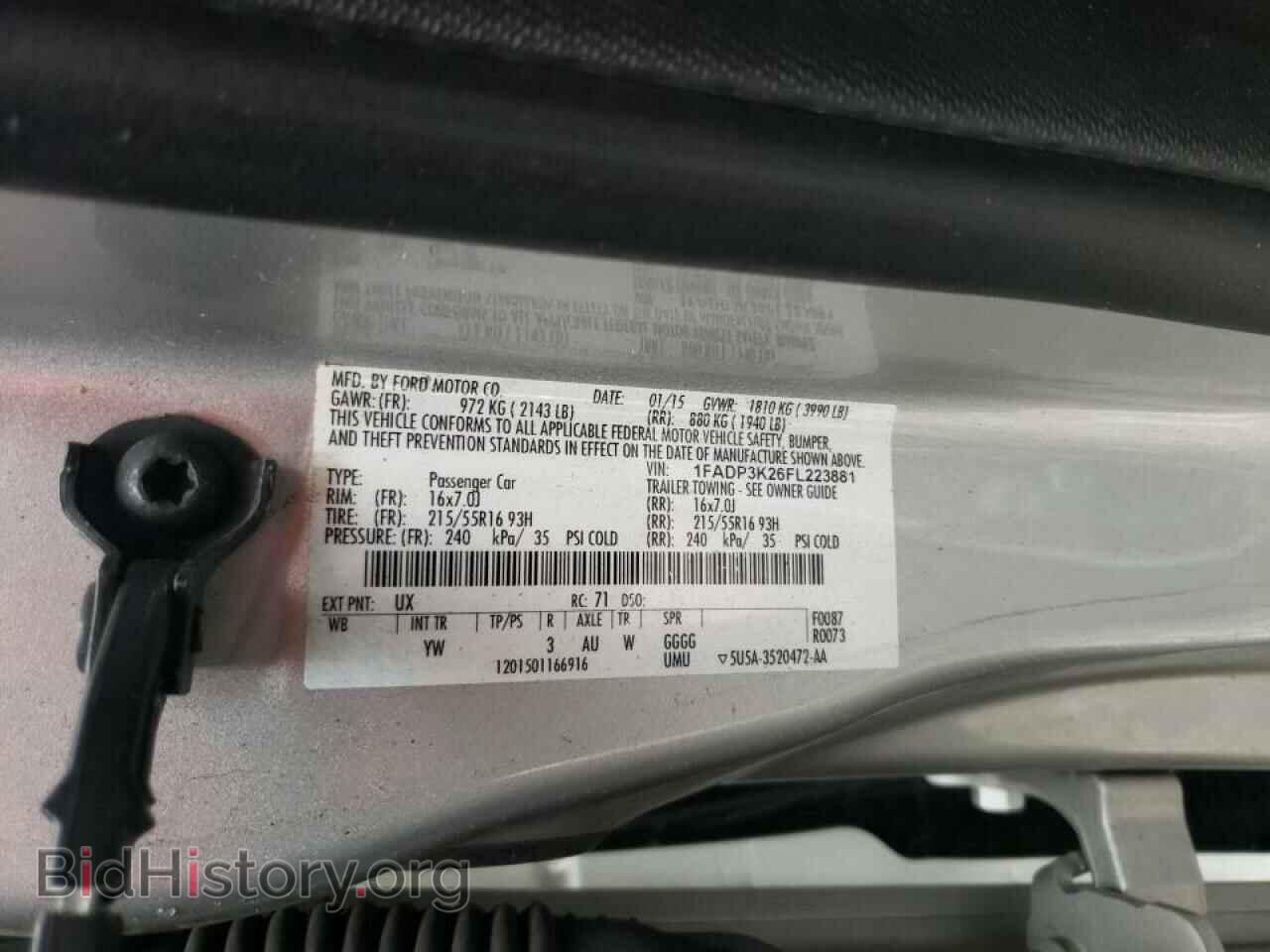 2015 FORD FOCUS - VIN: 1FADP3K26FL223881 - Photo 10