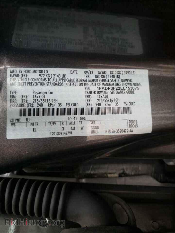 2014 FORD FOCUS - VIN: 1FADP3F22EL153675 - Photo 10