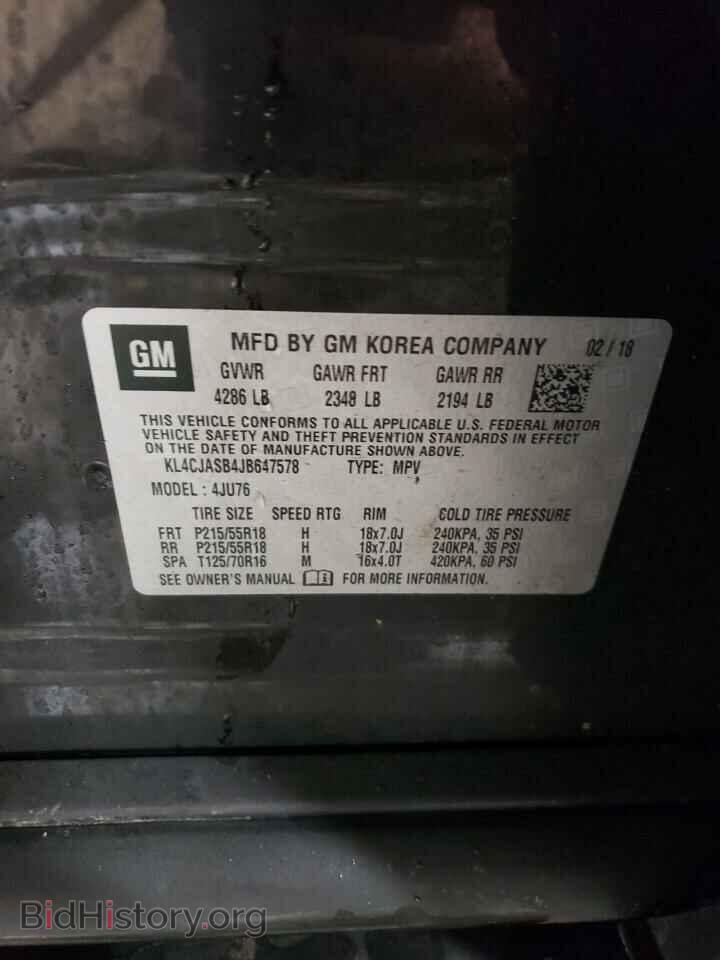 2018 BUICK ENCORE - VIN: KL4CJASB4JB647578 - Фото 13