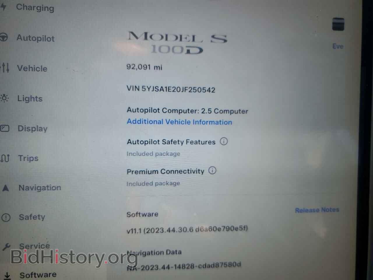 2018 TESLA MODEL S - VIN: 5YJSA1E20JF250542 - Photo 9