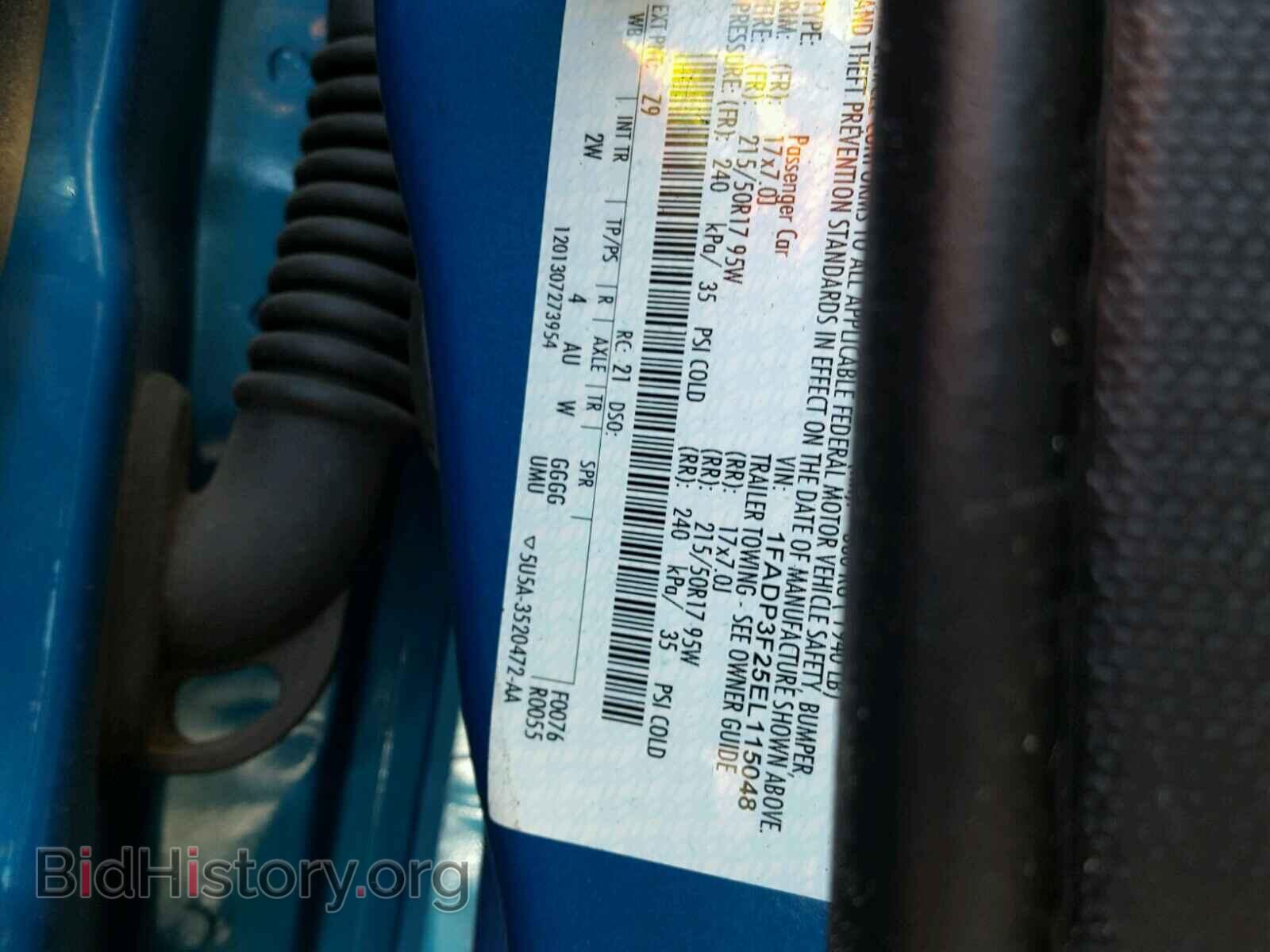 2014 FORD FOCUS - VIN: 1FADP3F25EL115048 - Фото 10