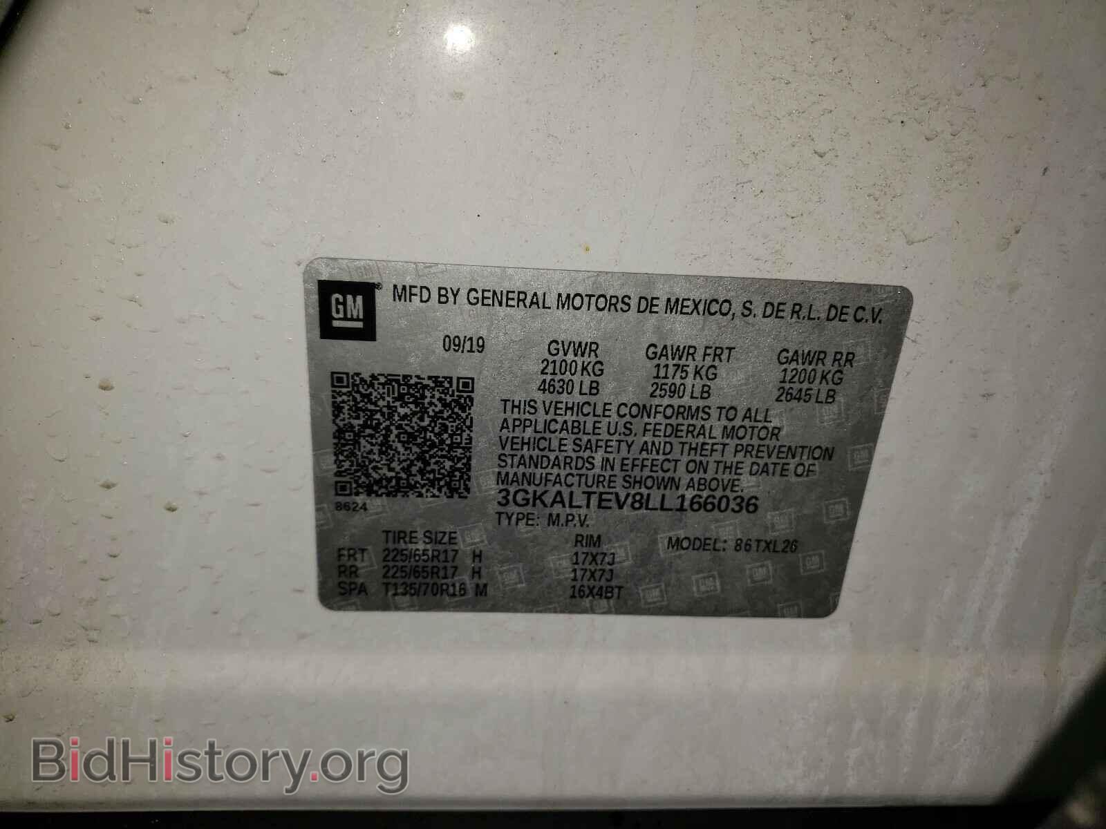 2020 GMC TERRAIN - VIN: 3GKALTEV8LL166036 - Фото 10