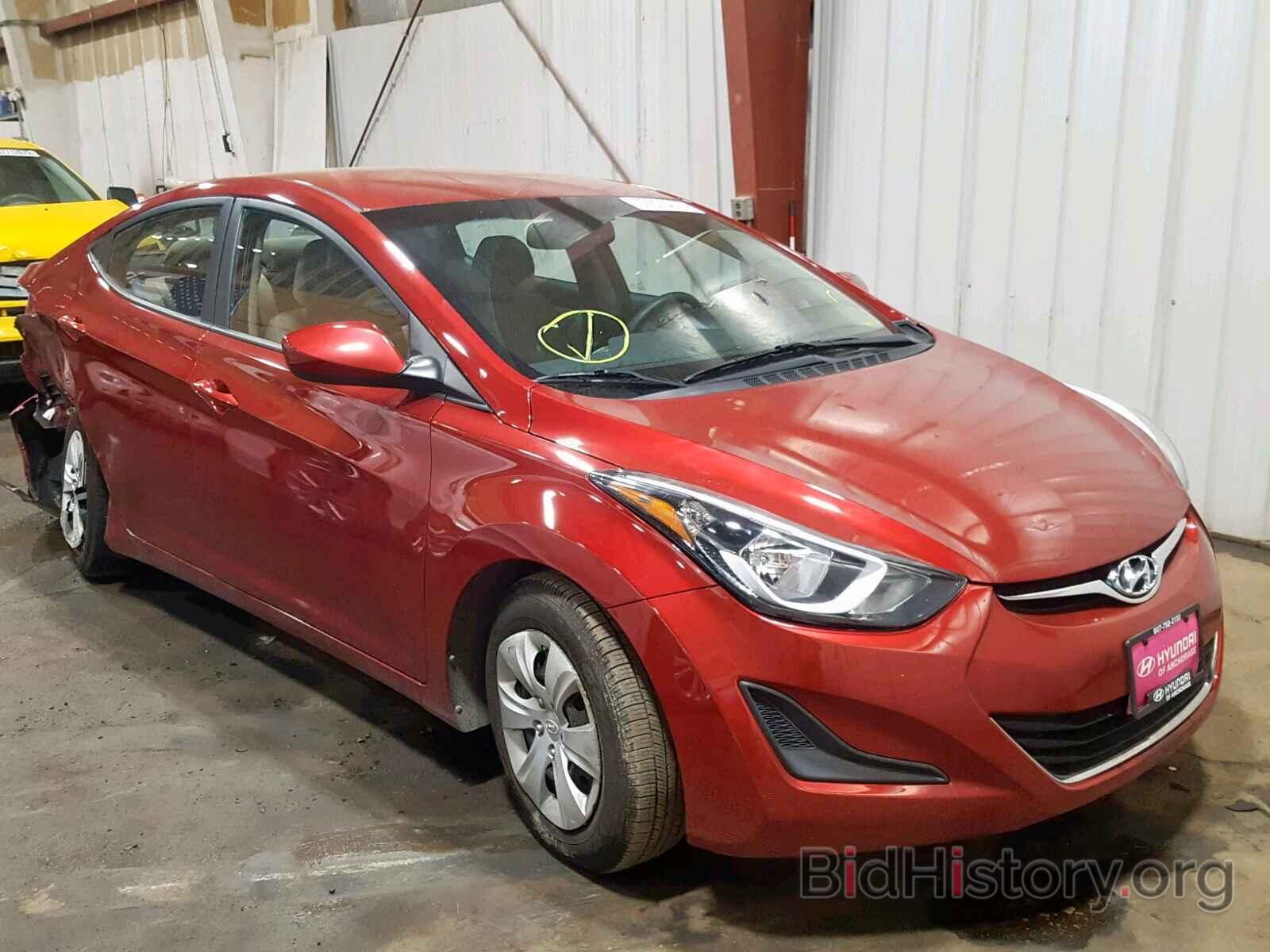 Фотография 5NPDH4AE8GH789314 - HYUNDAI ELANTRA 2016