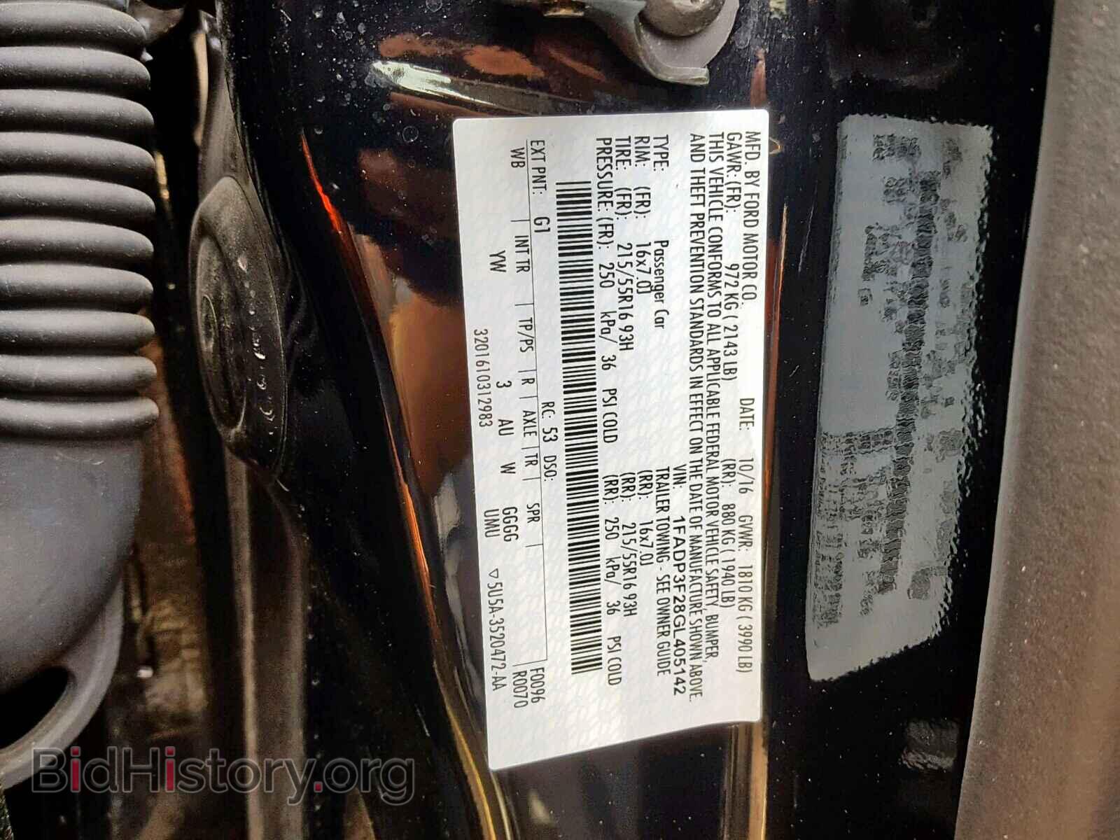 2016 FORD FOCUS SE - VIN: 1FADP3F28GL405142 - Фото 10