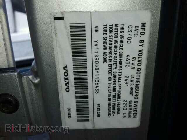 2000 VOLVO S80 - VIN: YV1TS90D8Y1136438 - Фото 10