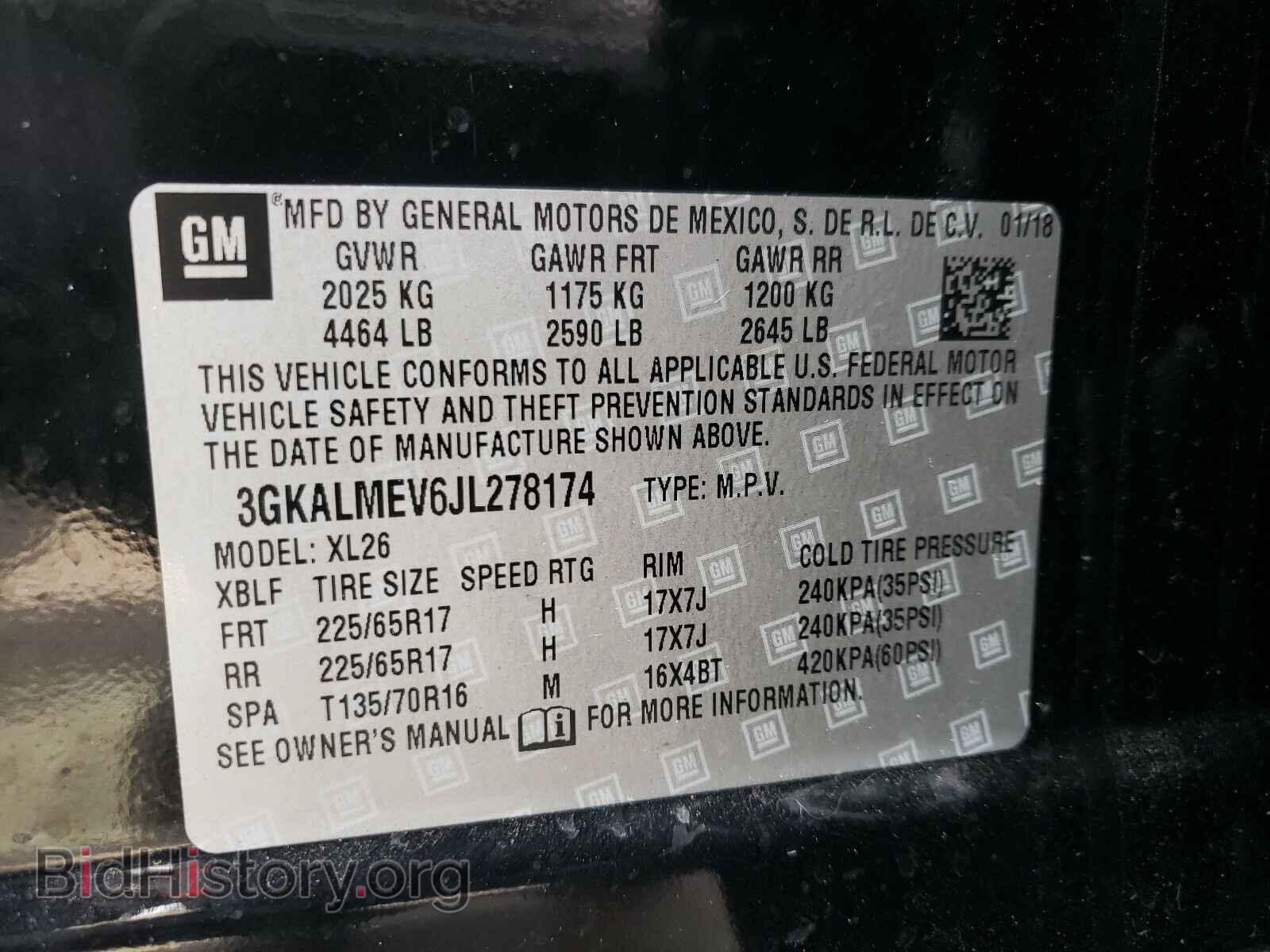 2018 GMC TERRAIN - VIN: 3GKALMEV6JL278174 - Фото 10