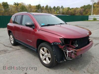 2012 Jeep COMPASS Compass LA, burgundy — VIN 1C4NJDEB9CD638104, Copart