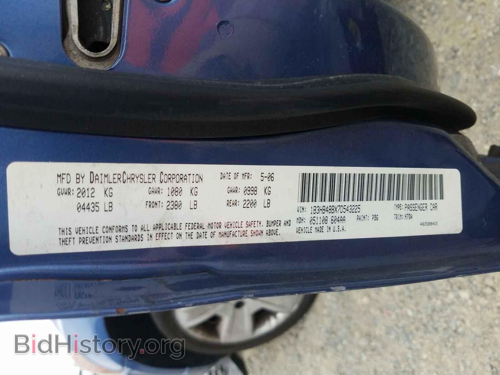 2007 DODGE CALIBER - VIN: 1B3HB48BX7D543225 - Photo 10