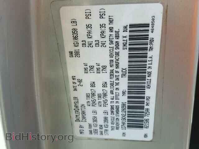 2002 DODGE RAM 1500 - VIN: 1D7HA16KX2J202801 - Photo 10