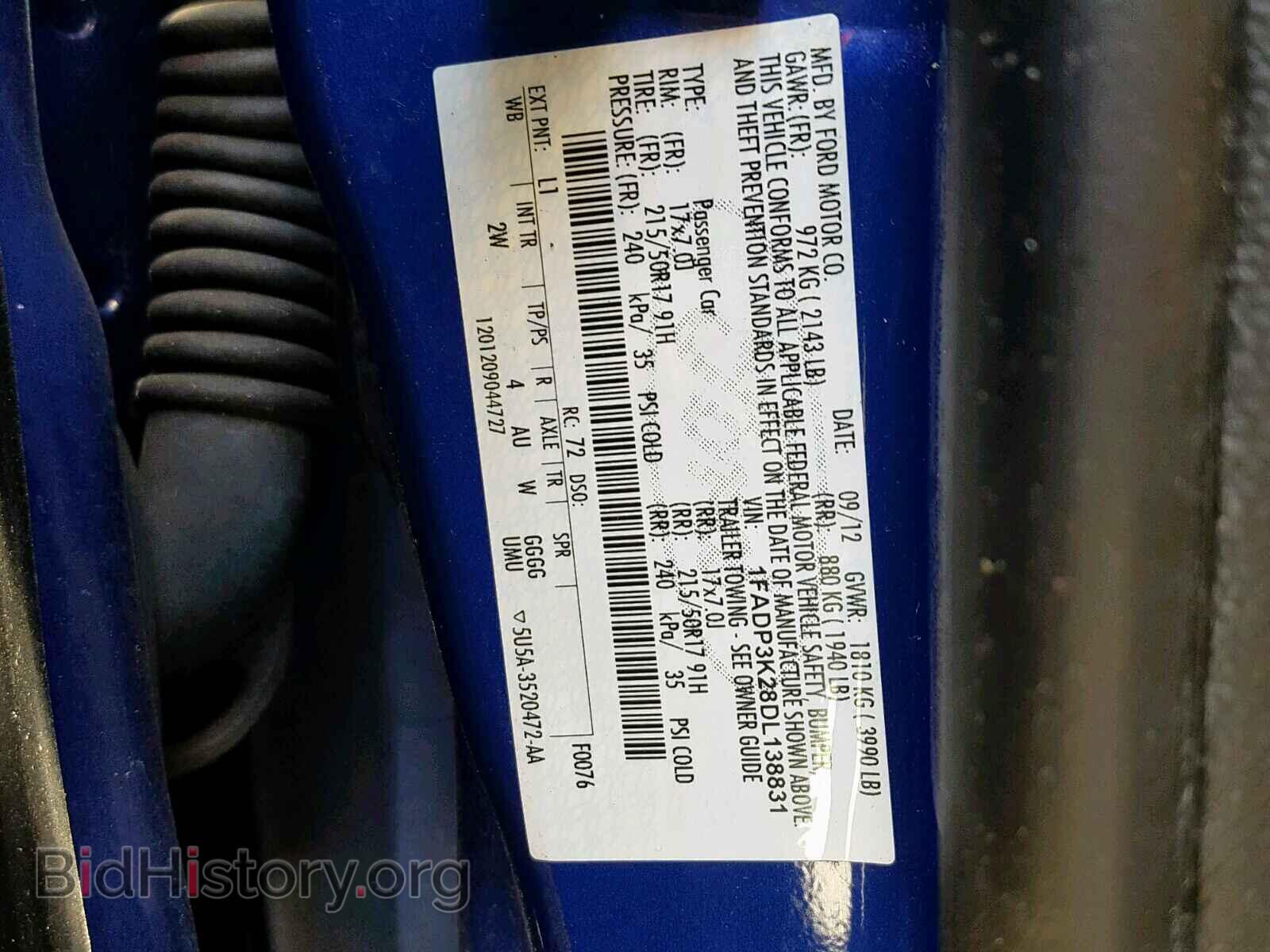 2013 FORD FOCUS SE - VIN: 1FADP3K28DL138831 - Фото 10