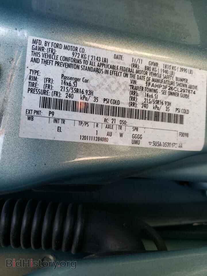 2012 FORD FOCUS - VIN: 1FAHP3F26CL297874 - Фото 10