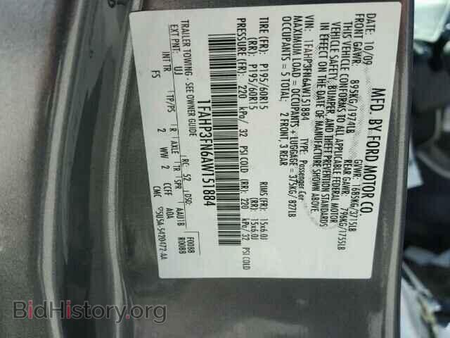 2010 FORD FOCUS - VIN: 1FAHP3FN6AW151884 - Фото 10