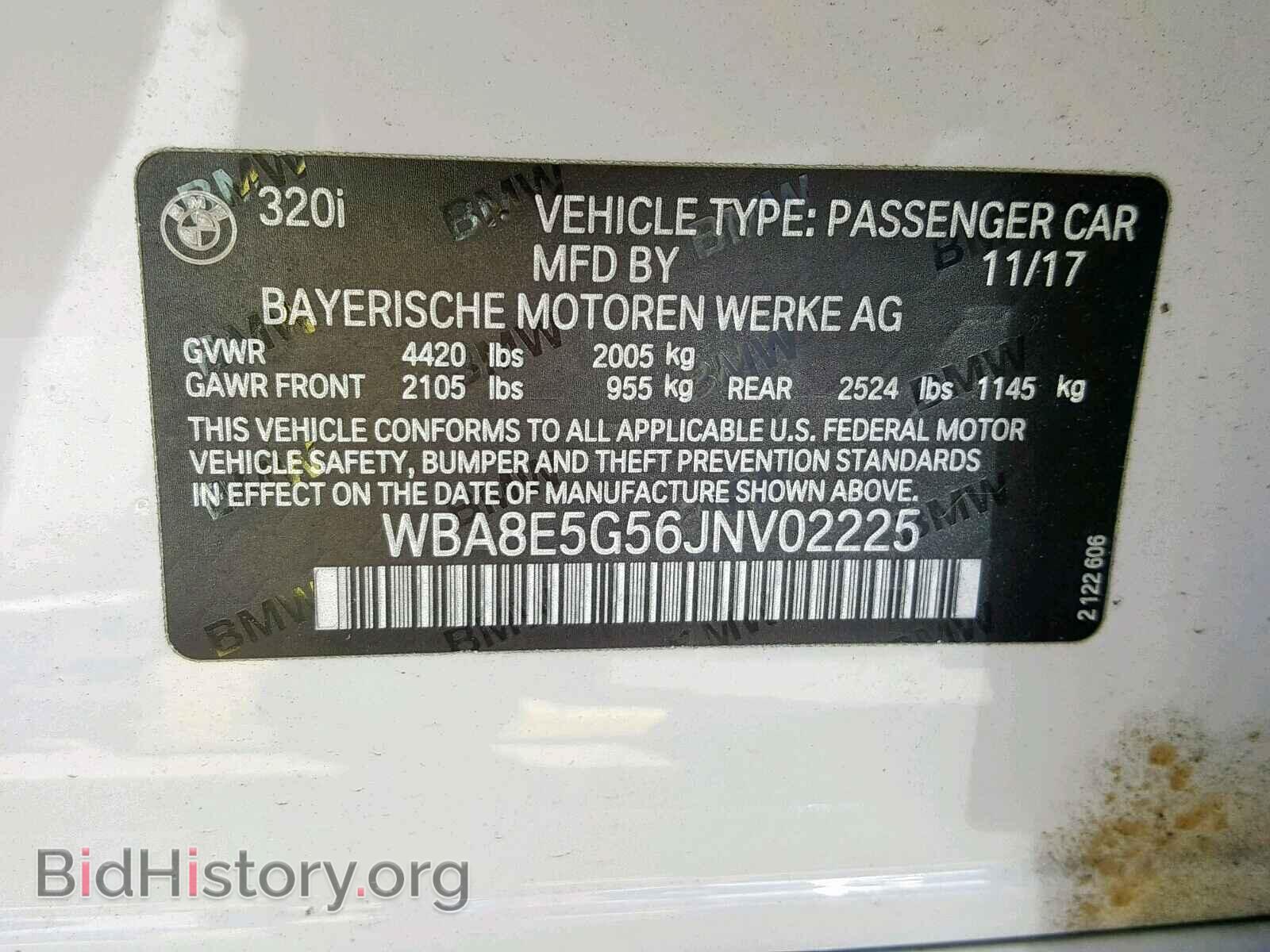 2018 BMW 3 SERIES - VIN: WBA8E5G56JNV02225 - Фото 10