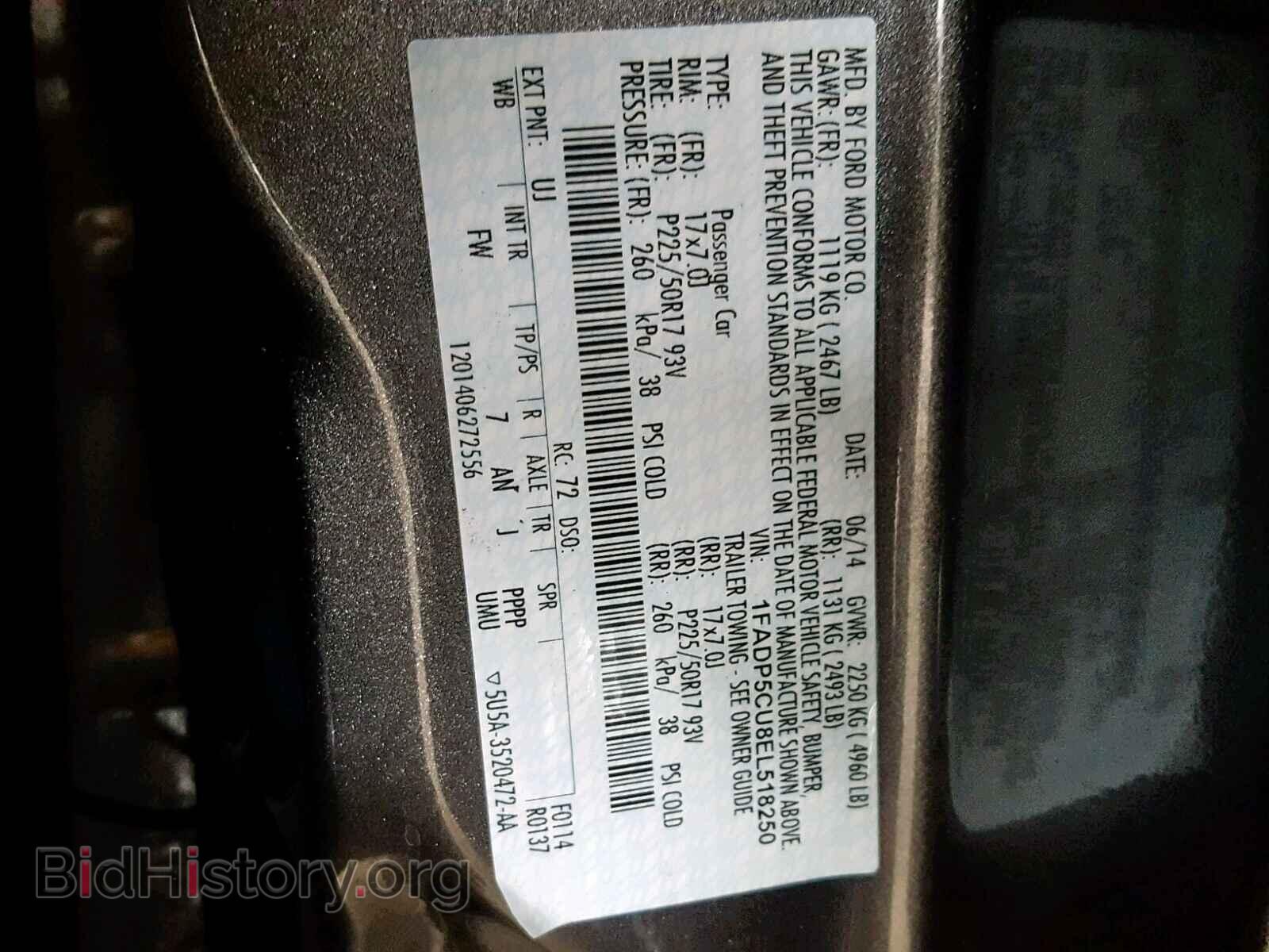 2014 FORD CMAX - VIN: 1FADP5CU8EL518250 - Фото 10