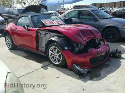 2016 Mazda MIATA MX5 Miata, красный — VIN JM1NDAB78G0106216, Copart