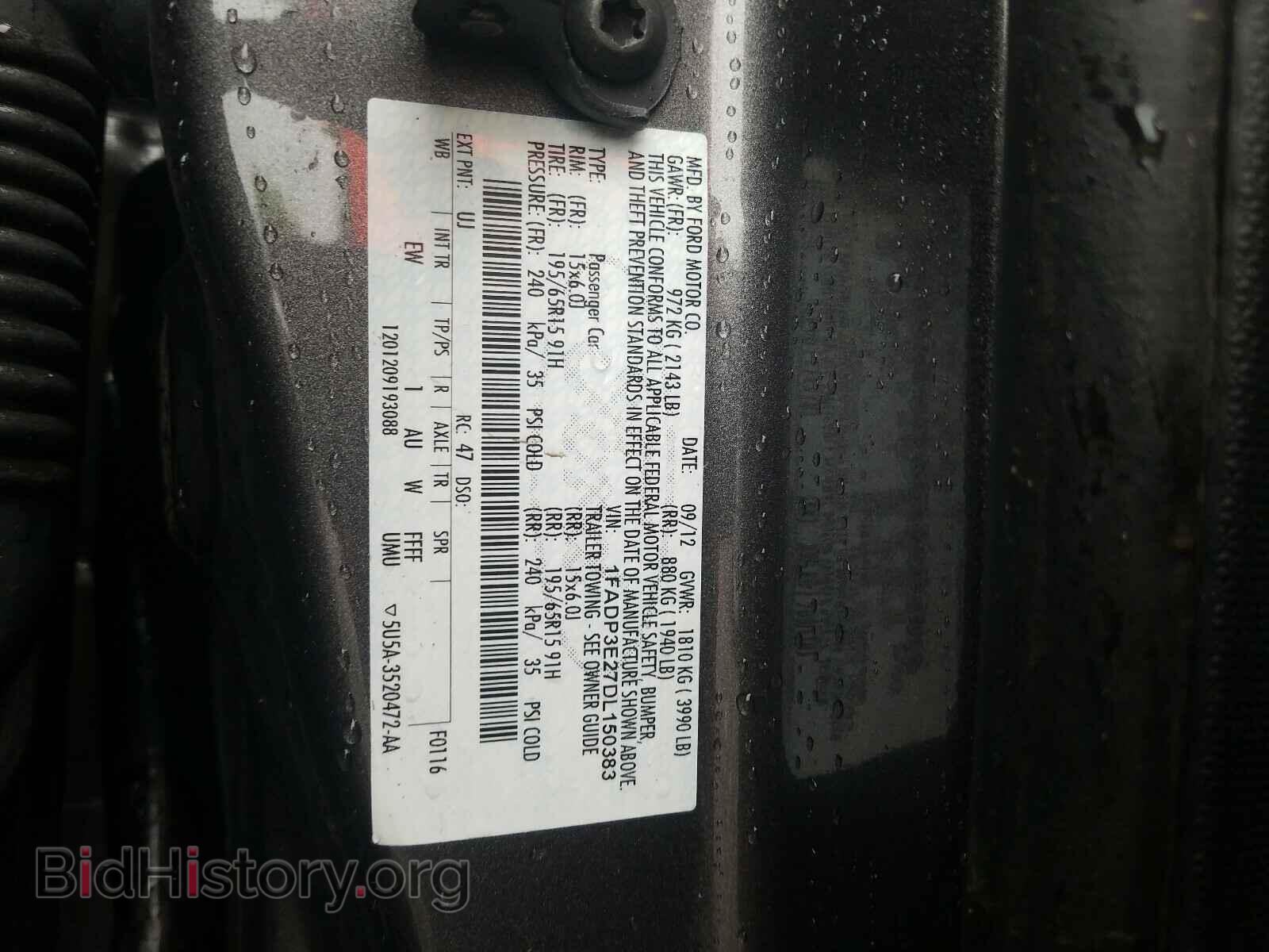 2013 FORD FOCUS - VIN: 1FADP3E27DL150383 - Photo 10