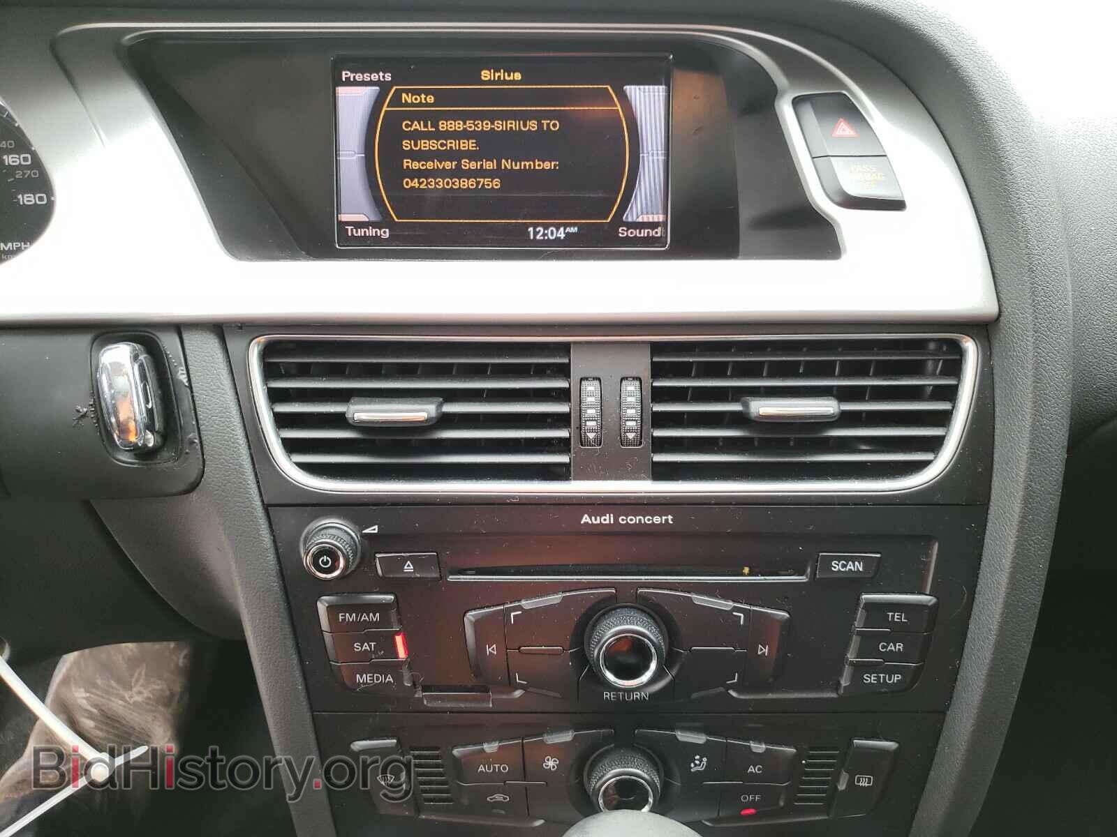 2012 AUDI A4 - VIN: WAUAFAFL6CN002155 - Фото 9