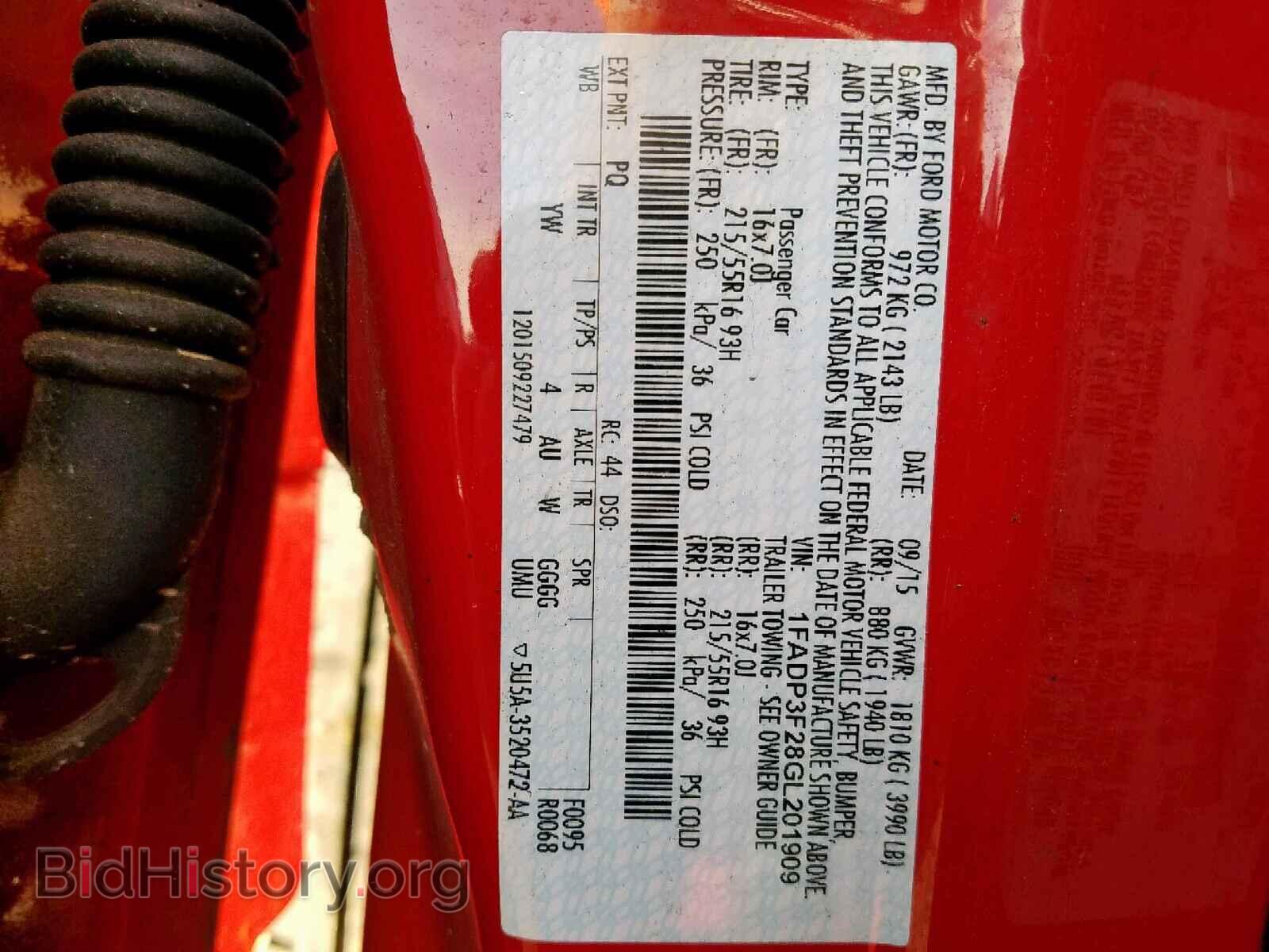 2016 FORD FOCUS SE - VIN: 1FADP3F28GL201909 - Фото 10