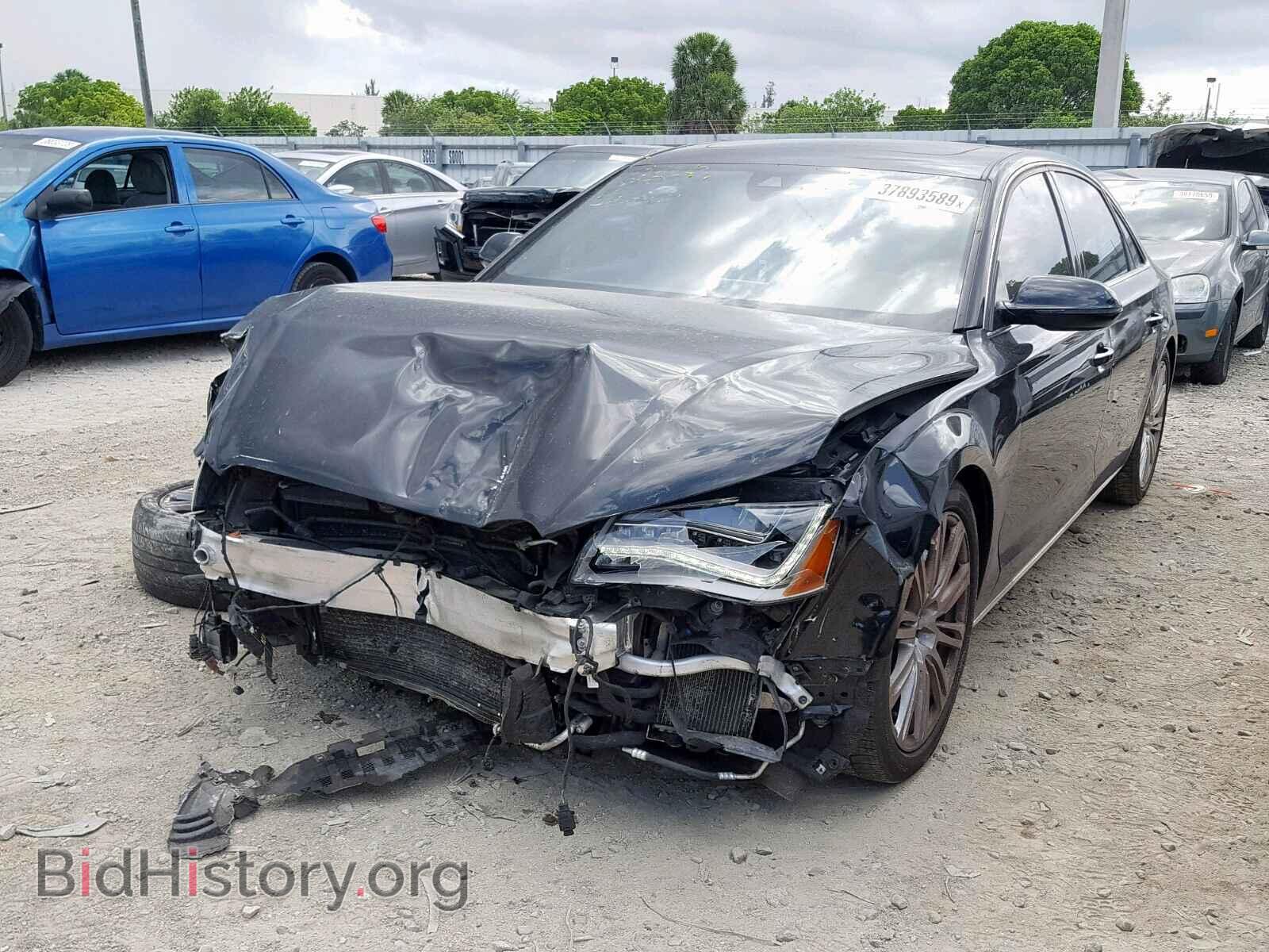 2013 AUDI A8 - VIN: WAURGAFD2DN033459 - Фото 2