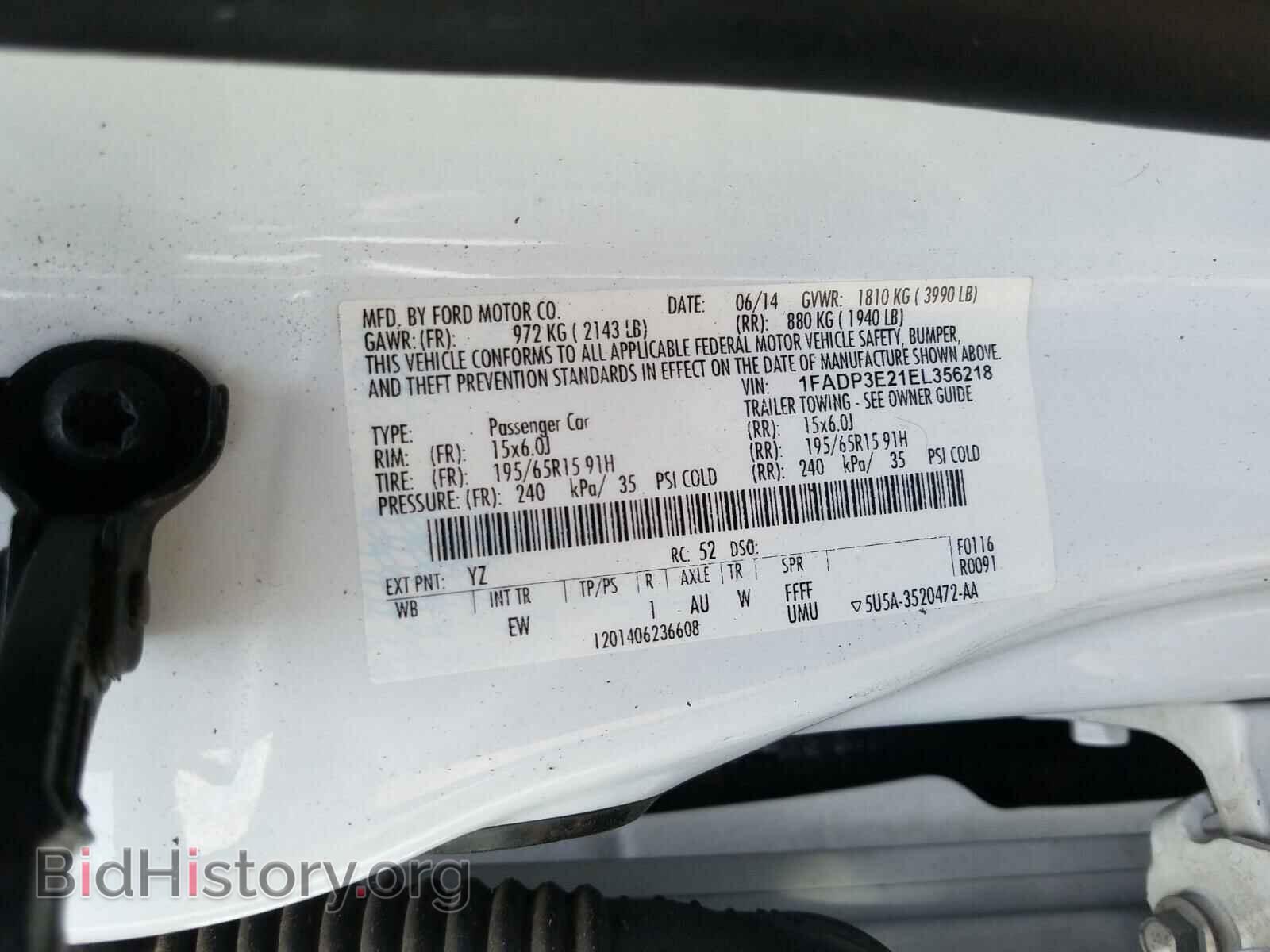 2014 FORD FOCUS - VIN: 1FADP3E21EL356218 - Photo 10