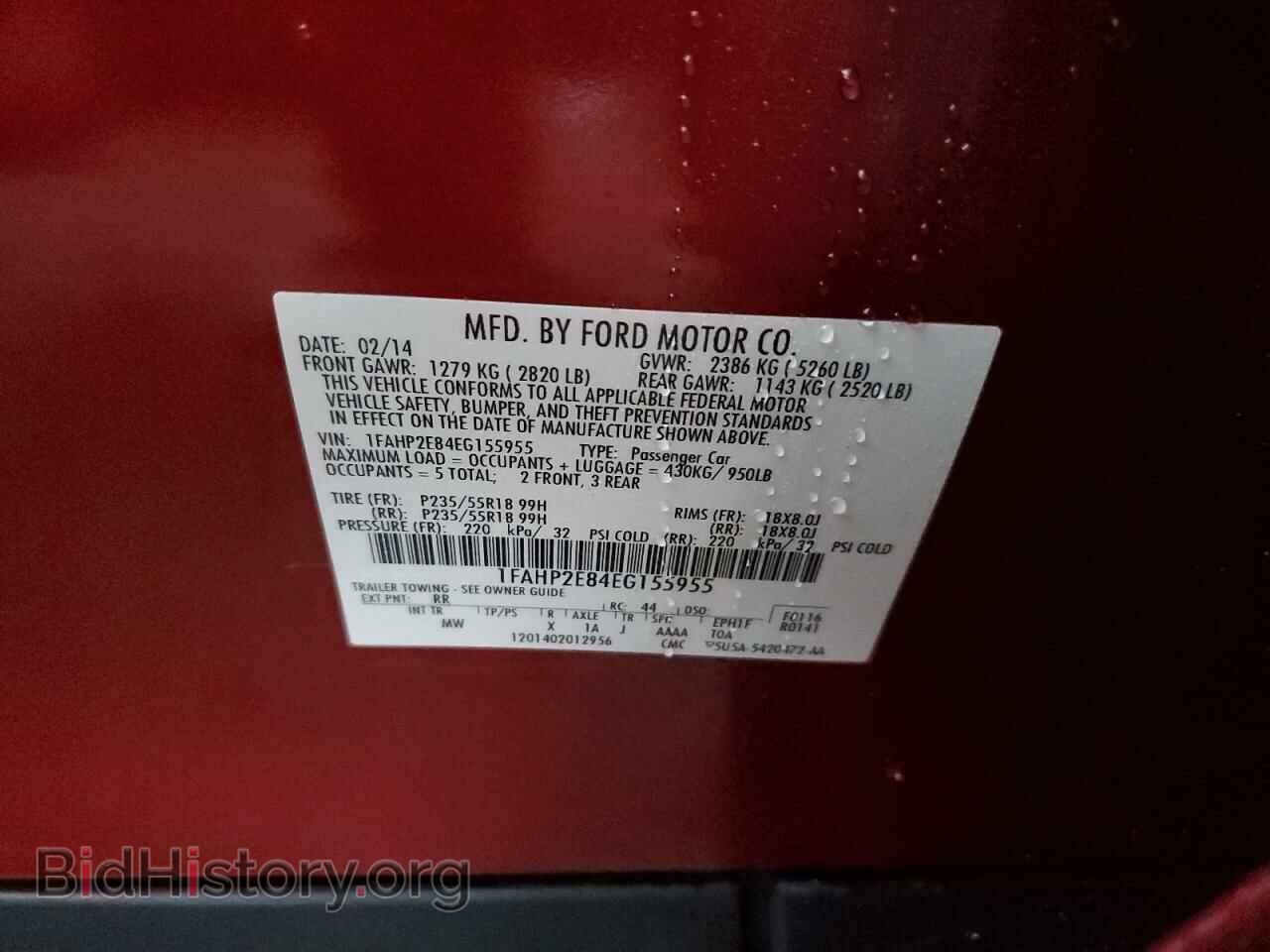 2014 FORD TAURUS - VIN: 1FAHP2E84EG155955 - Photo 12