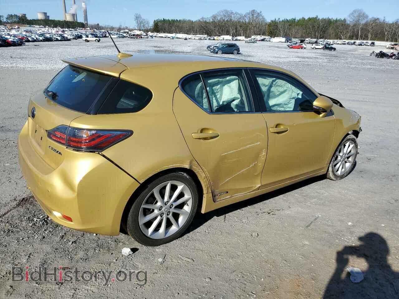 2012 LEXUS CT 200 - VIN: JTHKD5BH3C2064103 - Фото 3