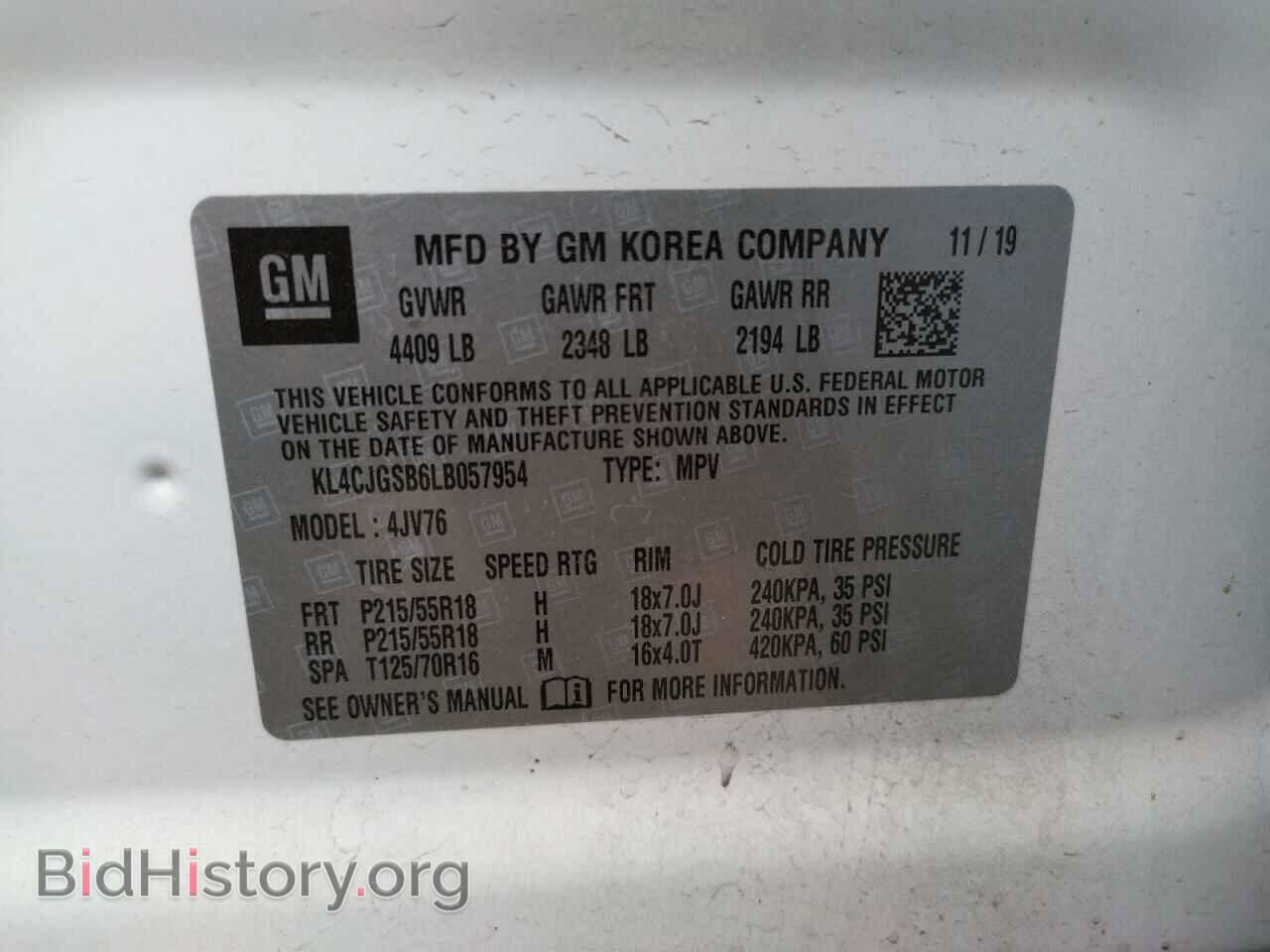 2020 BUICK ENCORE - VIN: KL4CJGSB6LB057954 - Photo 10