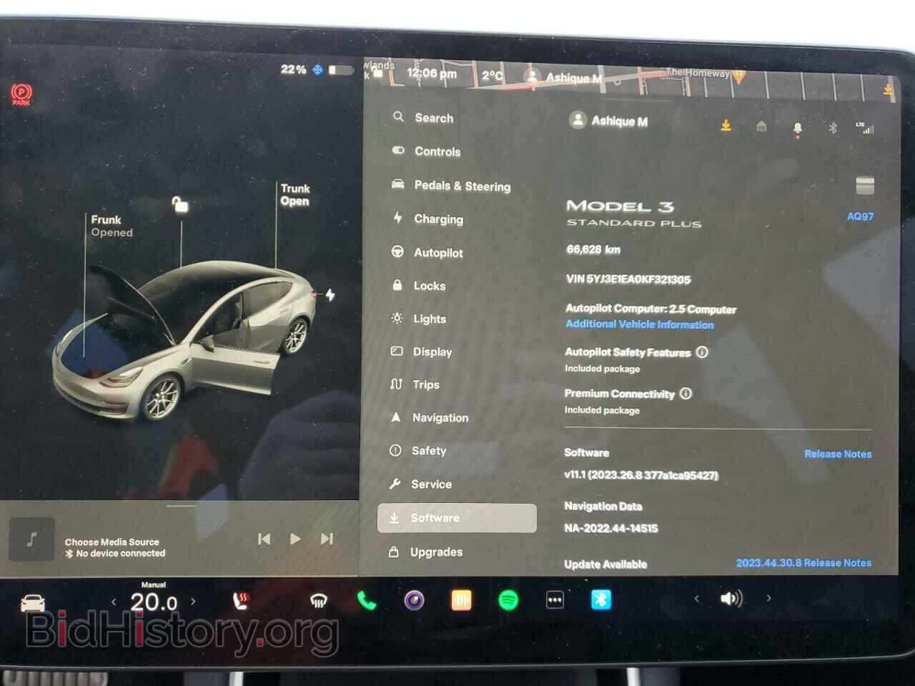 2019 TESLA MODEL 3 - VIN: 5YJ3E1EA0KF321305 - Фото 9