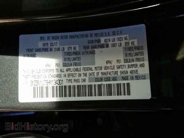 2017 MAZDA 3 - VIN: 3MZBN1U76HM134301 - Фото 10