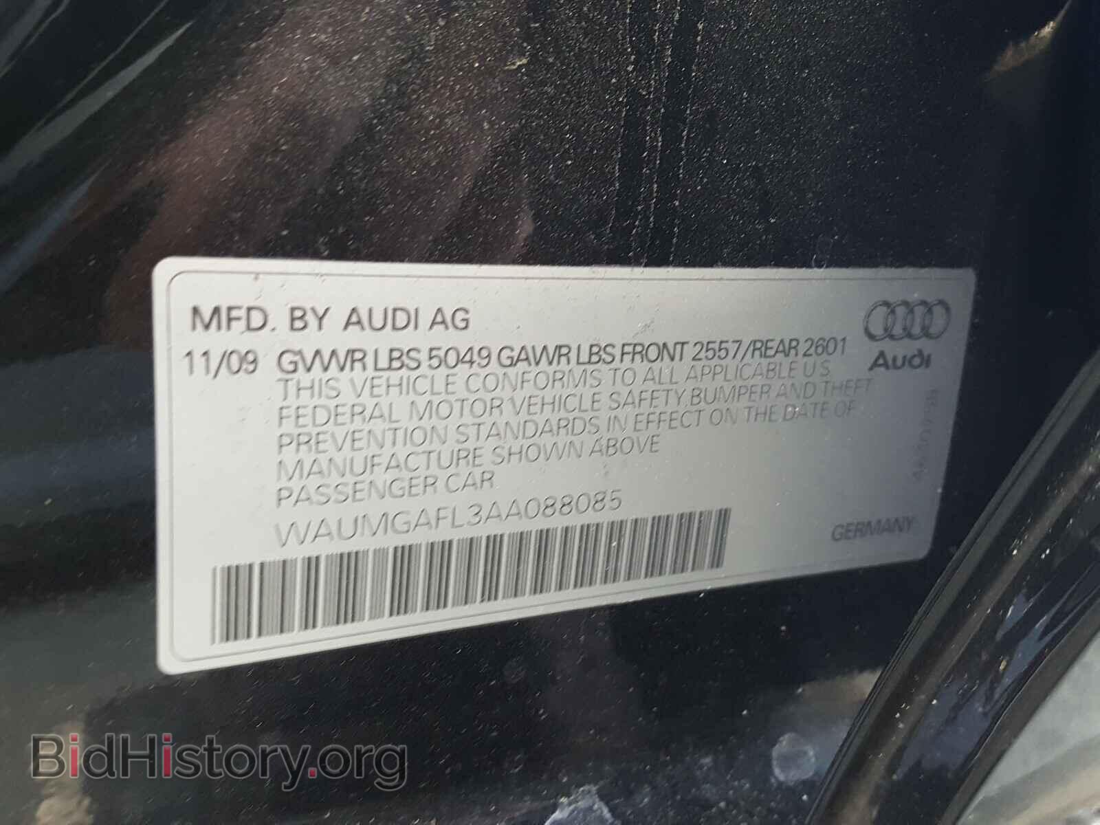 2010 AUDI S4/RS4 - VIN: WAUMGAFL3AA088085 - Фото 10