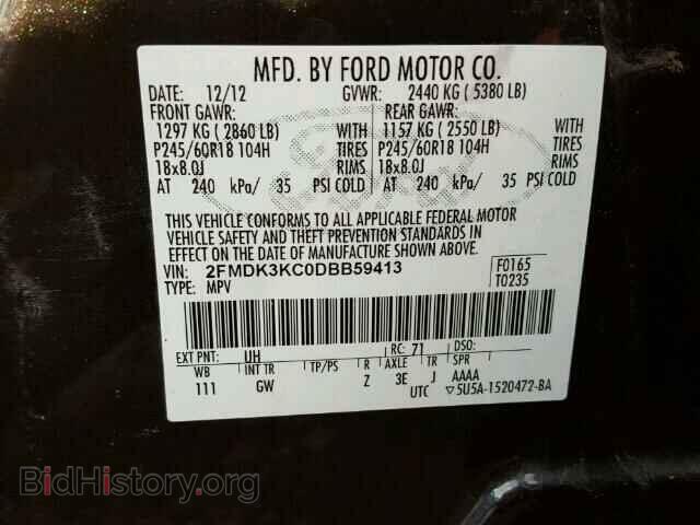2013 FORD EDGE - VIN: 2FMDK3KC0DBB59413 - Photo 10