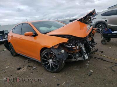 2014 Dodge DART Dart GT, orange — VIN 1C3CDFEB2ED833317, Copart