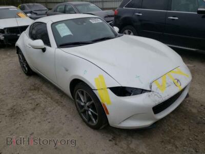 2021 Mazda MX5 MX-5 Miata, белый — VIN JM1NDAM77M0450175, Copart