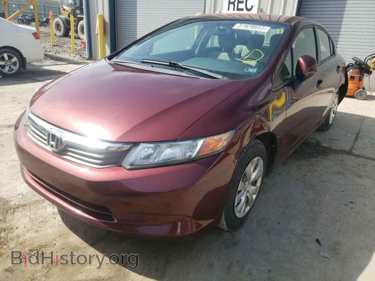 2012 HONDA CIVIC - VIN: 2HGFB2F56CH568077 - Фото 2