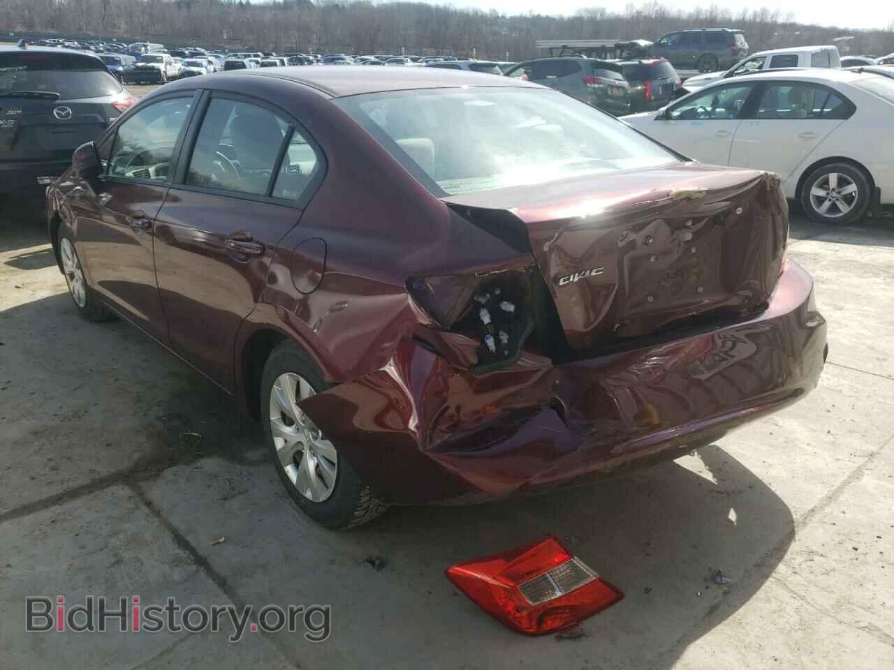 2012 HONDA CIVIC - VIN: 2HGFB2F56CH568077 - Фото 3