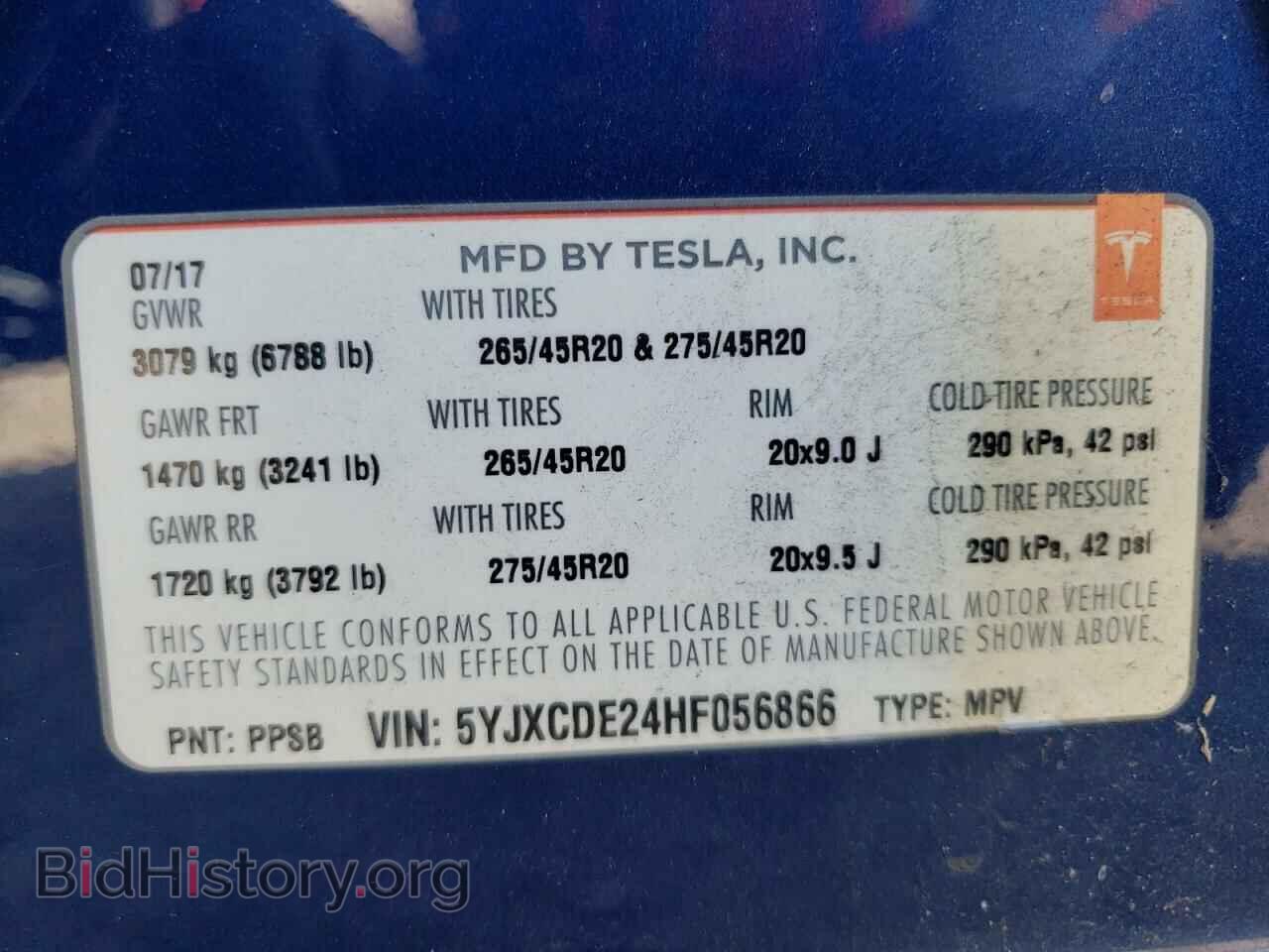 2017 TESLA MODEL X - VIN: 5YJXCDE24HF056866 - Photo 14