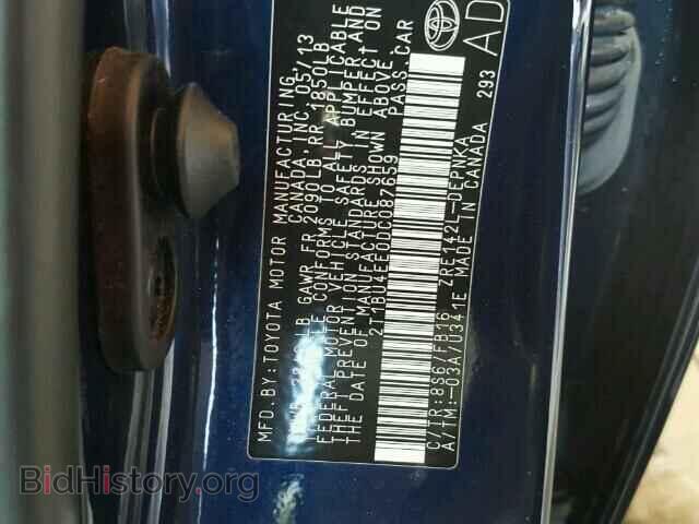 2013 TOYOTA COROLLA - VIN: 2T1BU4EE0DC087659 - Фото 10